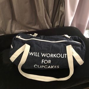 Gym bag: will work out for cupcakes